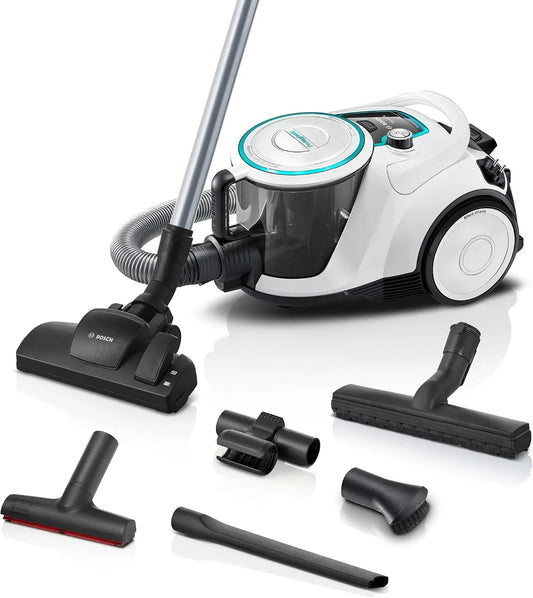 Bosch aspirateur BGC41XHYG, Filtre hygiénique, idéal pour Les Personnes allergiques, Tapis, Silencieux, sans Sac série 6, du Moteur