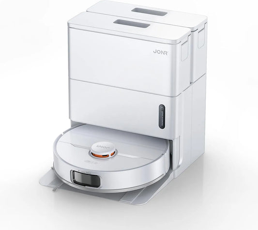 Aspirateur 15000 JONR Robot, avec fonction de lavage, avec séchage à air chaud, évitement des obstacles, T5 Pro Gen 2, Pa, puissance d'aspiration