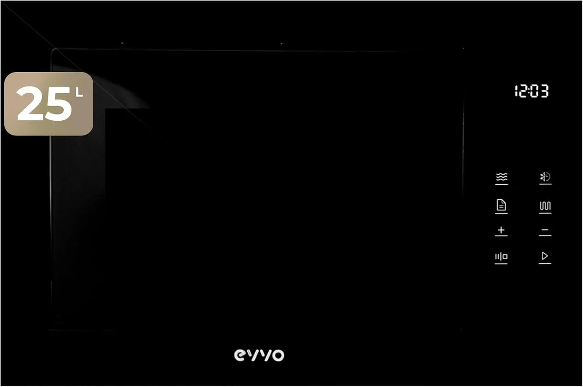 Four à micro-ondes Mi45, intégré EVVO Glass Bl