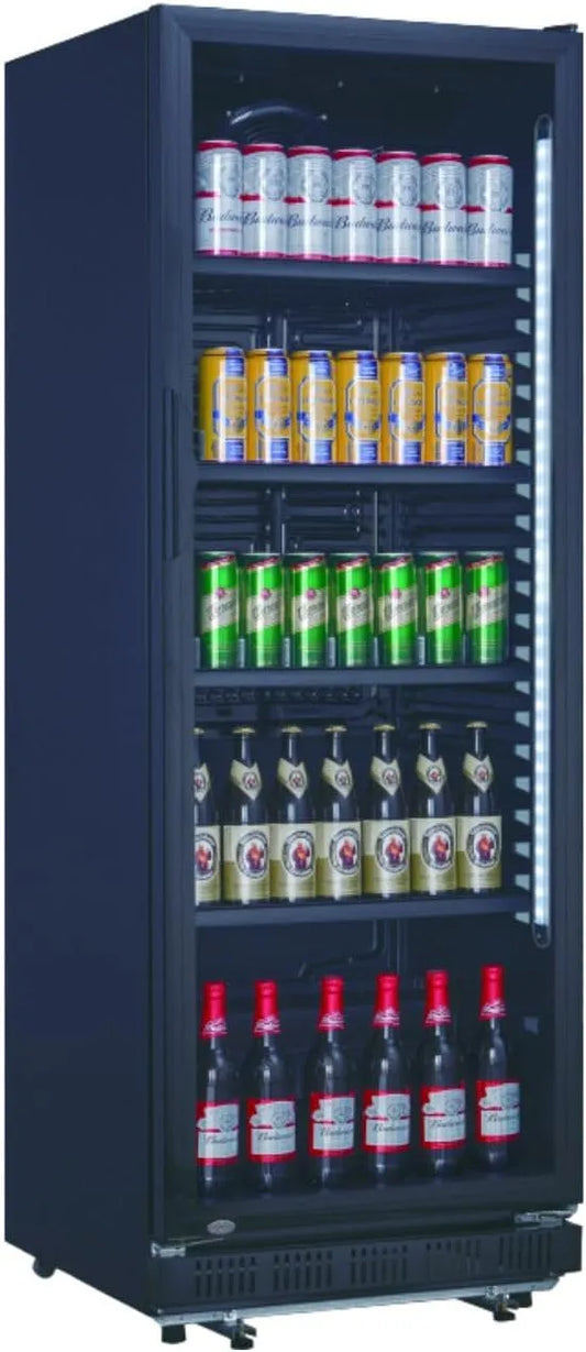 Vitrine à Boisson modèle L2G, +10°C, 5 Clayettes Ajustables en Hauteur, Refrigération Assistée, Construction Inox
