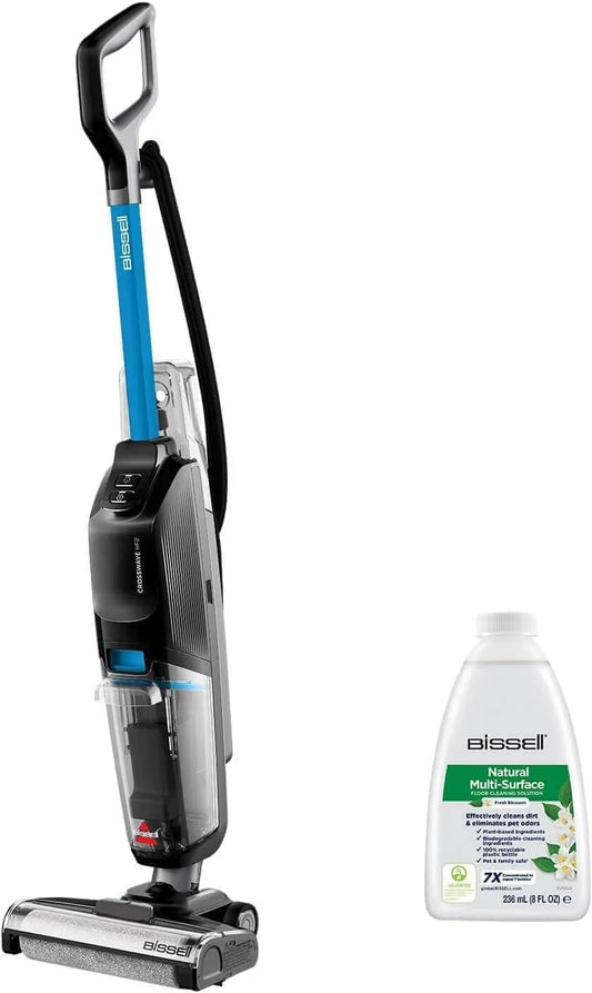 Aspirateur balai HF2 3845N Bissell CrossWave, Laveur à Câble, Nettoyeur Eau et Poussière Léger & Puissant, Aspire & Lave en Même Temps, Sec et Humide