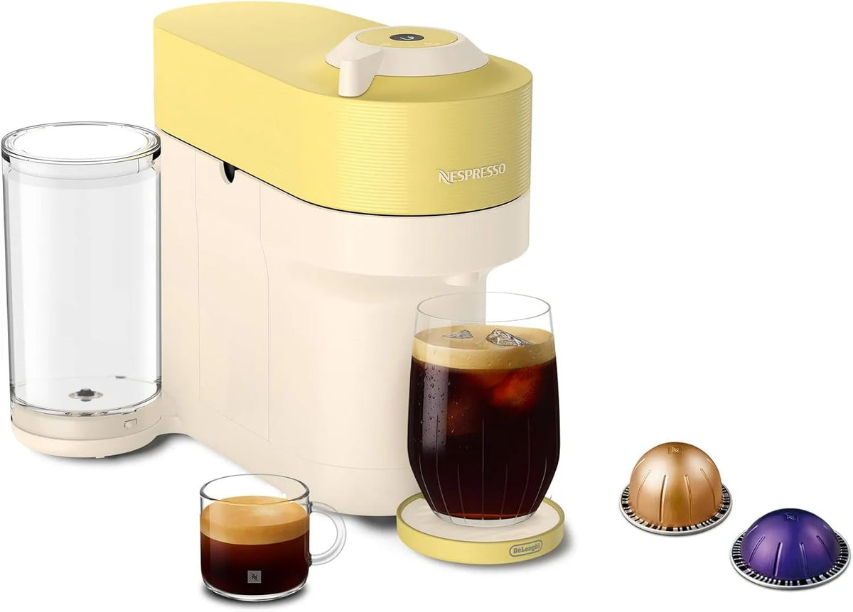 Nespresso De'Longhi Vertuo Pop+ Summer Edition Limitée par, Jaune pastel