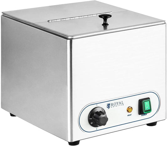 Modèle Chauffe-saucisses RCHW-1000 Royal Catering, capacité 10L, plage de température 30, 90 °C, puissance 1000W, activité chauffante par air chaud