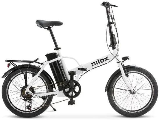 Vélo électrique V/250 V-8, Ebike J1 Pro pliable, 8 Ah, pneus 20' x 2,1', Nilox, moteur 36 V, puissance 250 W et batterie amovible 36 Ah