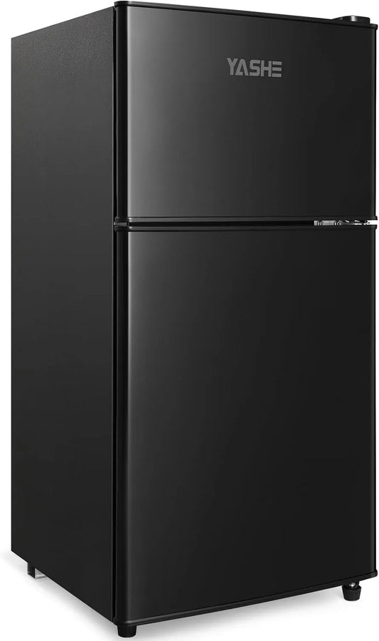 Réfrigérateur, YASHE 86L Mini avec Congélateur, frigo Double Porte avec Congélateur Supérieur, Figo Congelateur Combiné, Congélateur pour Chambre