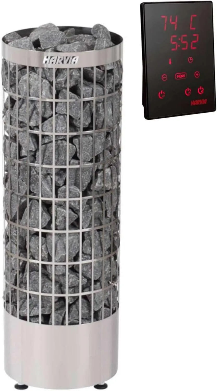 Modèle Poêle de sauna avec commande sans pierre PC70XE HARVIA Cilindro