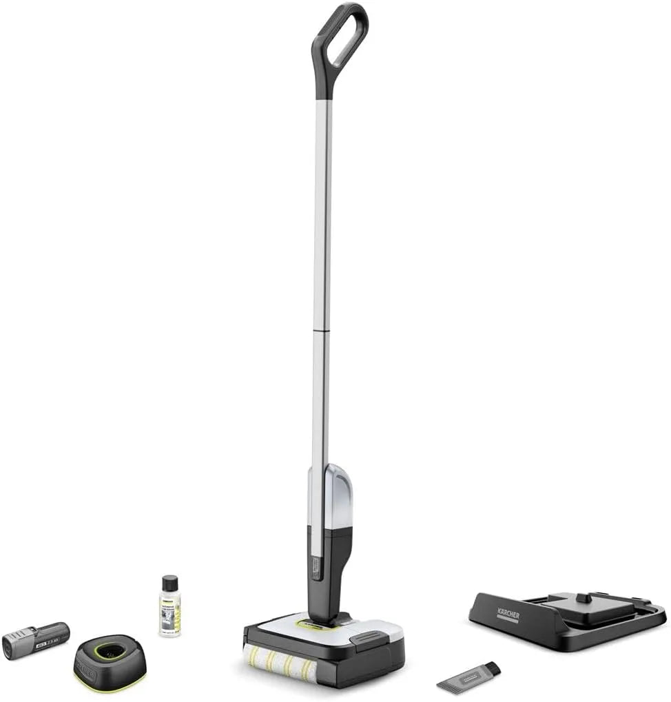 Karcher aspirateur balai, FC 2-4, Nettoyeur de sols, Récupere les saletés seches et humides en un seul passage, Position parking