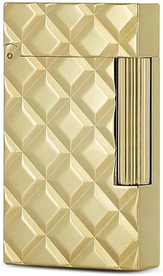 Briquet Ligne 2 Slim Quilted 017082 S.T. Dupont, Palladium, Plaqué Or