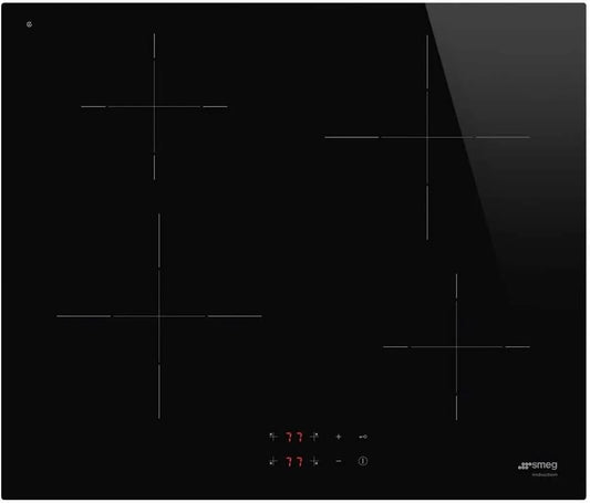 Smeg plaque de cuisson SI2641D, Black glass, de cuisson à induction UNIVERSAL