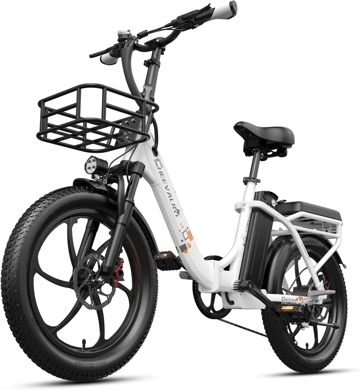 Men's Electric Bike Cheevalry Adult, Removable 48V Battery, capacité 5 Levels of Assistance, Brushless Motor, Ergonomic Design