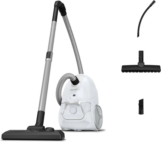 Rowenta aspirateur RO3967EA, Moteur basse consommation de 900W max, capacité 3L, Compact Power avec sac, Haute filtration