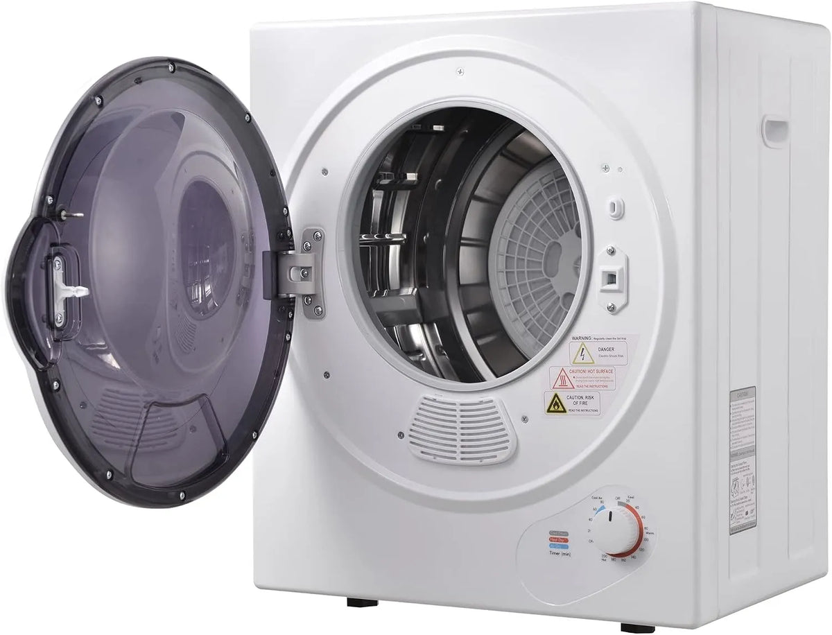 Sèche-linge, compact 2,5 kg à évacuation, puissance 850 W, minuterie 20–200 chaud, 0–80 froid, double filtre, installation murale, sur plan