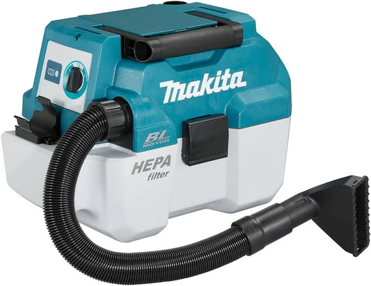 Makita aspirateur DVC750LZX1, tension 18 V, puissance 55 W, capacité 5 liters, sans Batterie sans Chargeur, Size, Bleu