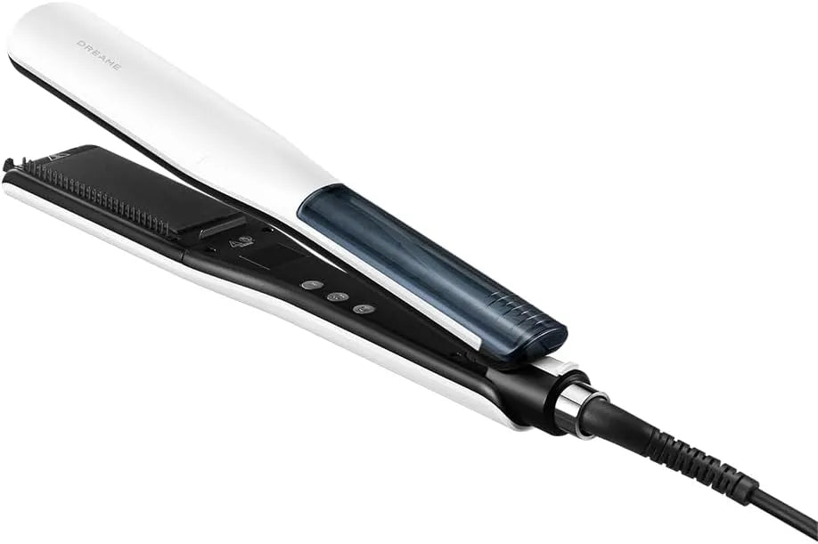 Dreame plaque de cuisson, Flexible 3D, AuraSteam Straight, Coiffures Lisses Ou Bouclées, Double Rangée De Vapeur, Réservoir D'Eau 20 Ml Amovible