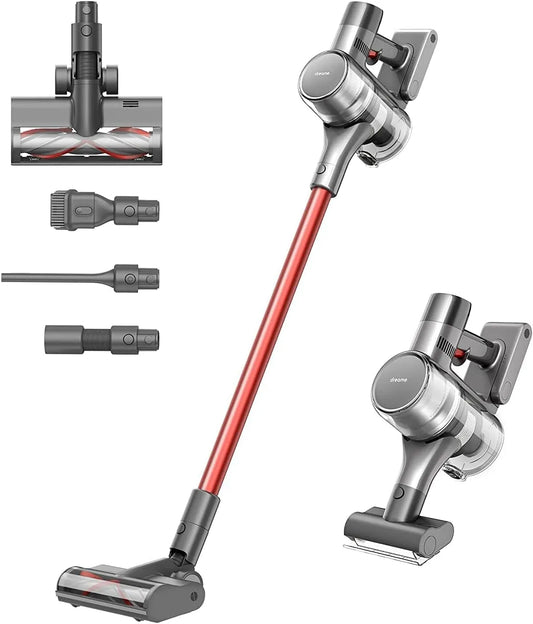 Dreame aspirateur sans fil T20, Aspirateur Puissant 25KPa, Autonomie en Mode Eco 70 Minutes, 3 niveaux de vitesse, 3 niveaux de vitesse, Léger