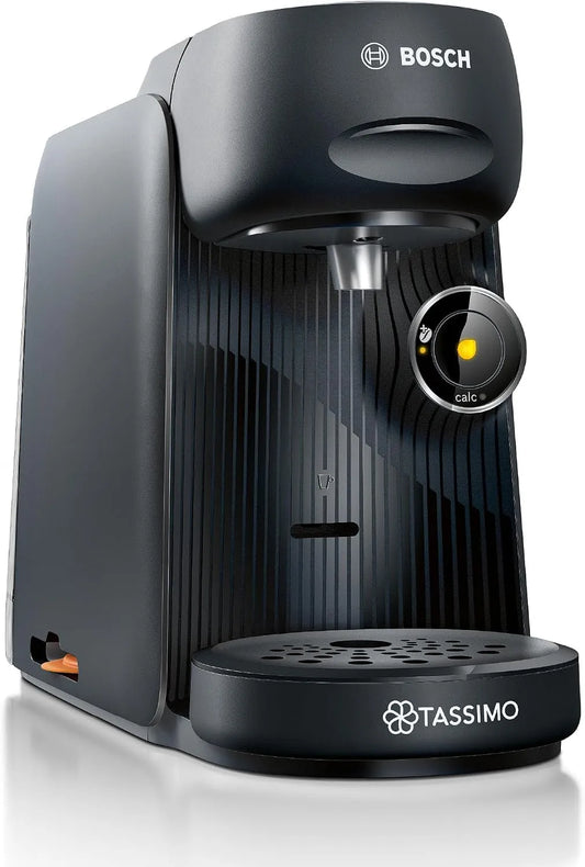 Bosch machine à café TAS162E, multi-boissons Tassimo Finesse friendly, cafétière à dosettes, finition noire, plus de 70 boissons chaudes, Intellibrew