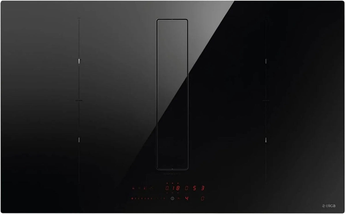Elica plaque de cuisson PRF0179476, 83, Black, de cuisson à induction avec hotte aspirante intégrée NIKOLATESLA FIT XL BL