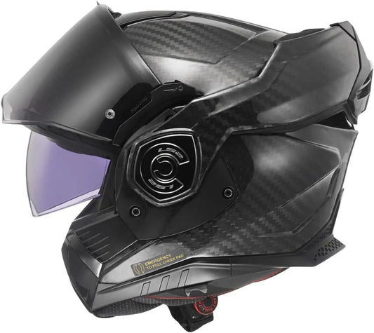 Casque moto LS2, Moto Modulable ADVANT X Carbon Matt Carbon