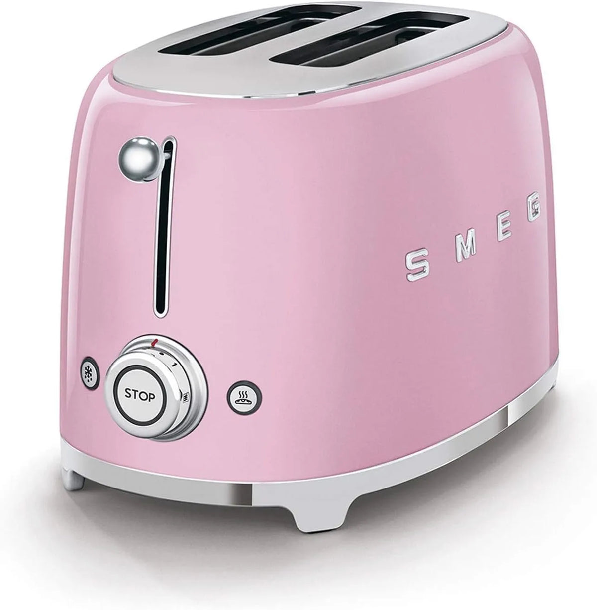 Smeg grille-pain TSF01PKEU, puissance 950 W Rose, 6 2 part