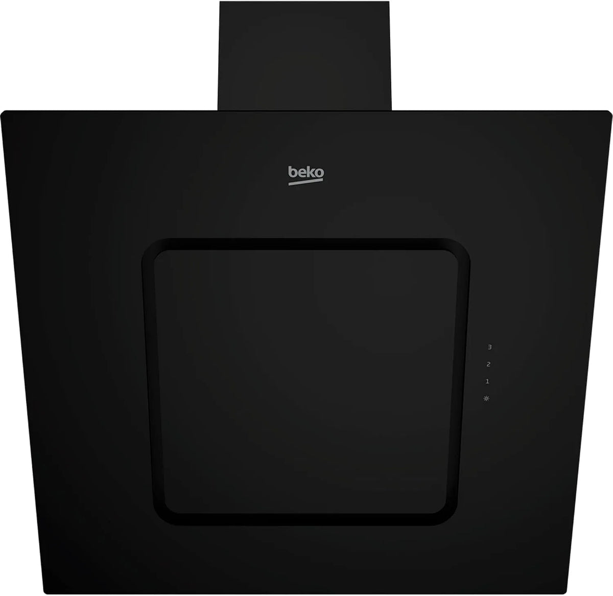 Beko hotte aspirante HCA62540B, Hotte decorative murale, largeur 60 cm, en m3/h, 537, 71, Pan incliné, Débit d'air maximum, en dBA