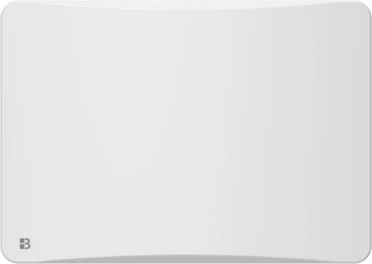 Radiateur BESTHERM, avec thermostat interchangeable 1000W OVEO horizontal finition blanche, électrique fixe à inertie sèche céramique