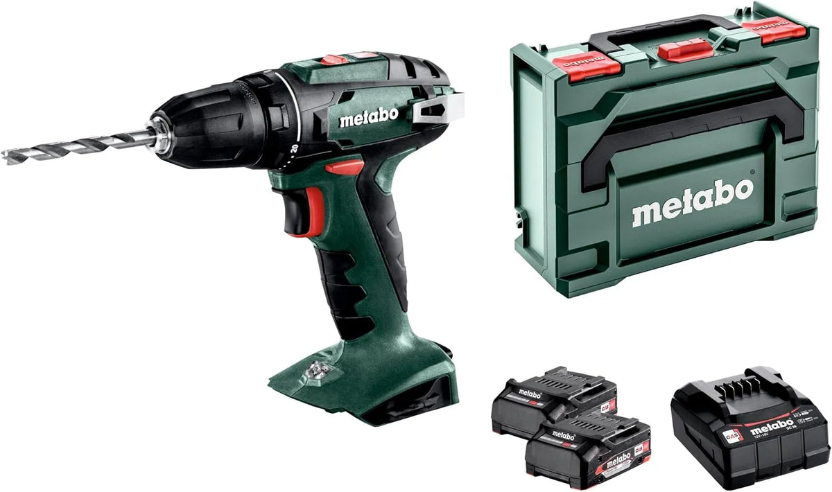 Metabo 1600 tr/min Sans clé 1,3 kg finition noire, Vert BS 18