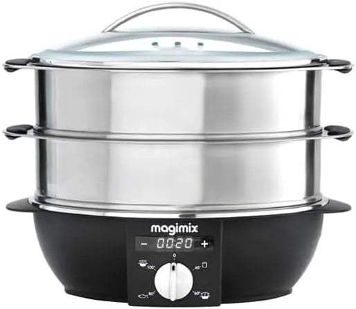 Modèle inoxydable 12,2 litres Food Steamer 11581EB Magimix Acier, Art, finition argenté