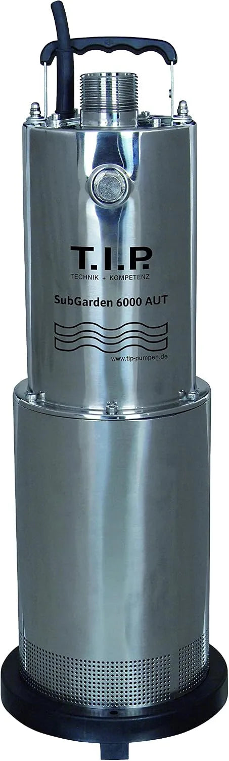 Pompe 6000 T.I.P. SubGarden AUT, Nouveauté 2023, Convient pour Arrosage et Drainage, Automatique et Puissante, Inox