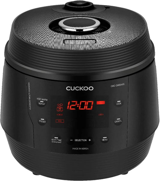 CMC-QAB549S CUCKOO, finition noire, 8 en 1 Multicuiseur ICOOK Q5 avec 10 modes préprogrammés