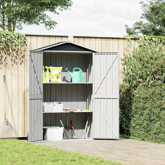Abri de jardin 46303, Anthracite 116x45x175 cm Acier galvanisé, Structures extérieures, Cabanes & abris de Jardin