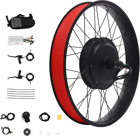Vélo électrique, avec écran LCD et bouton rotatif au pouce 48 V 1000 W, Fat-Bike Fat-Bike Kit de conversion pour 20', moteur
