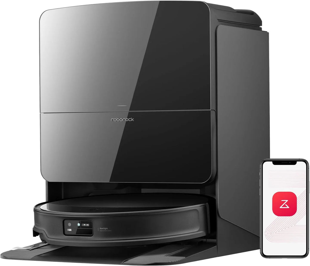 Roborock aspirateur 10R, Station Multifonctionnelle 4.0, Évitement Avancé des Obstacles, 7,98cm Mince, Saros Robot, Triple Système Anti-Enchevêtrement