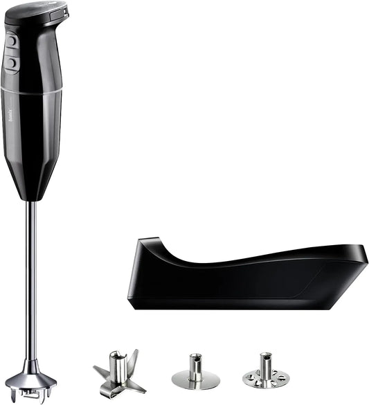 Mixeur, puissance 250 W, bamix cordless PRO Set avec plongeant sans fil, 3 niveaux de vitesse, 3 niveaux de vitesse, Station de charge, Couteau